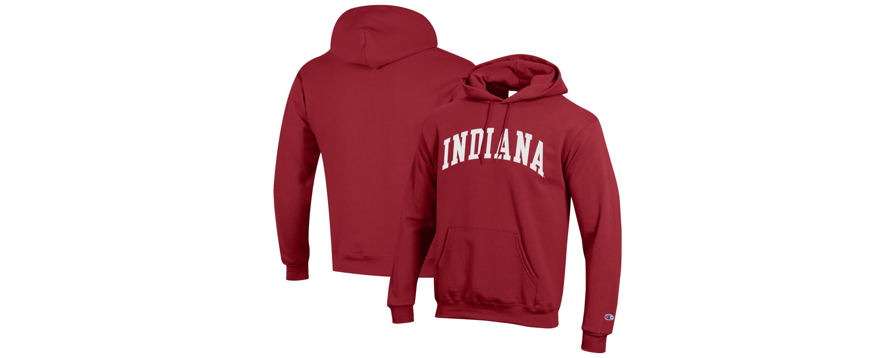 NCAA Indiana Hoosiers Basic Arch Fleece Pullover Hoodie