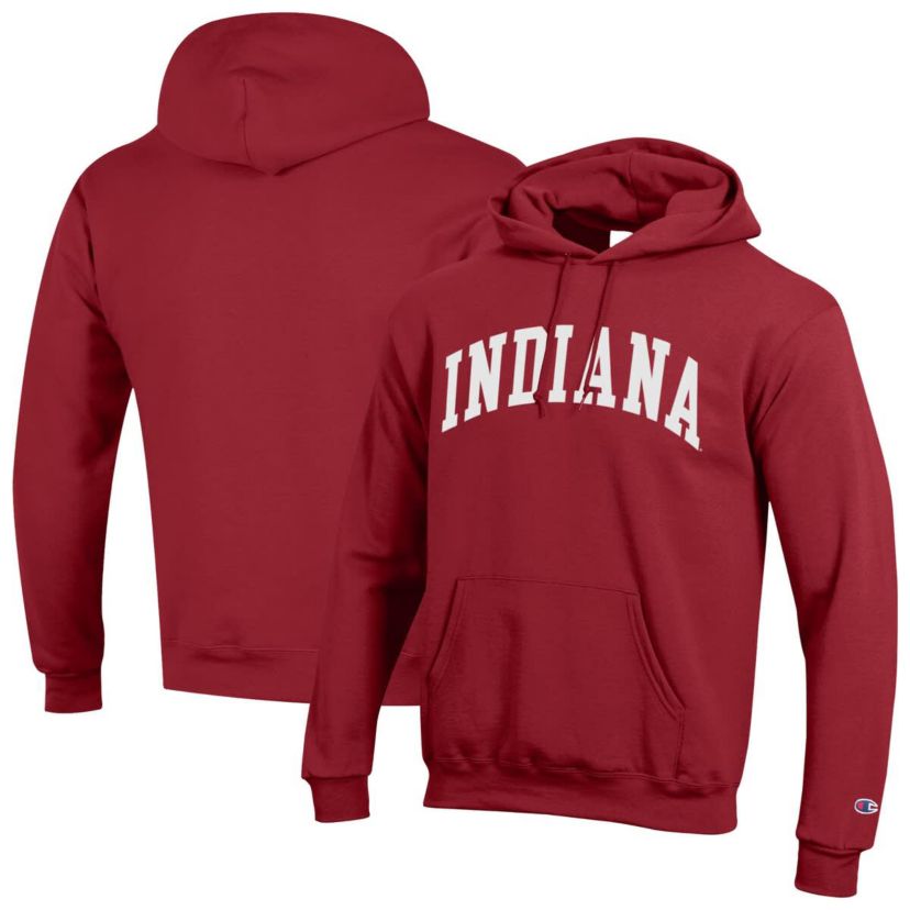 NCAA Indiana Hoosiers Basic Arch Fleece Pullover Hoodie