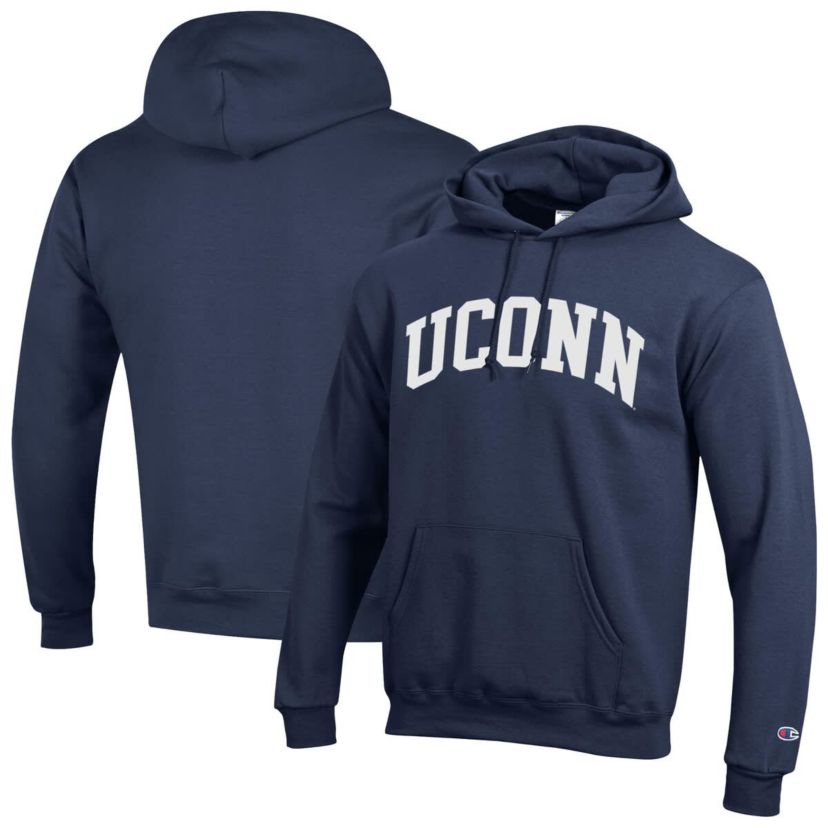 Connecticut Huskies NCAA UConn Huskies Basic Arch Fleece Pullover Hoodie