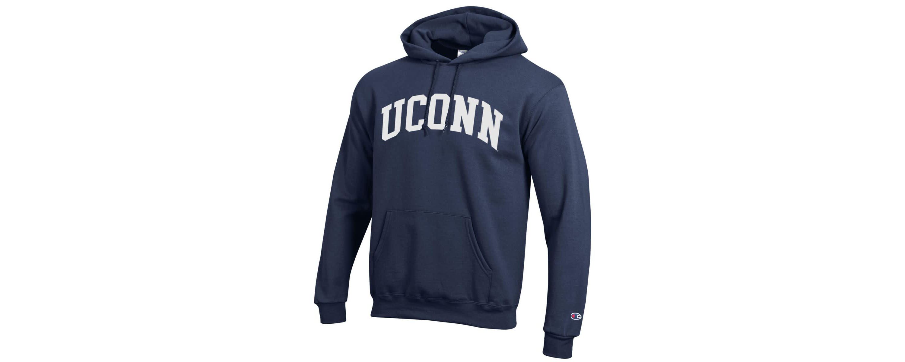 Connecticut Huskies NCAA UConn Huskies Basic Arch Fleece Pullover Hoodie