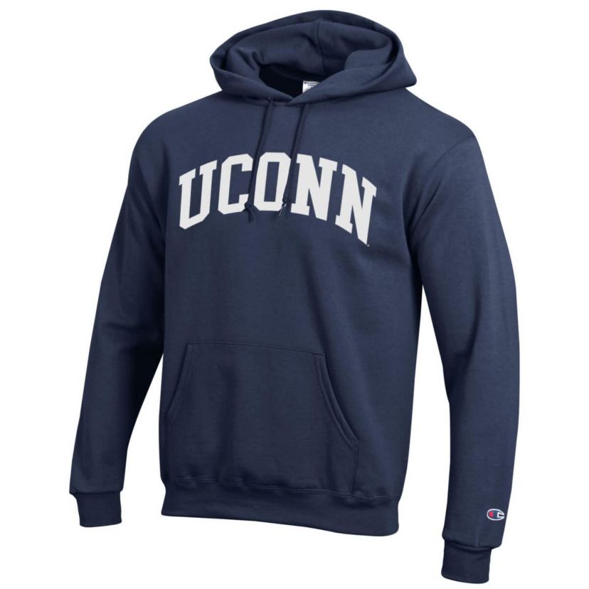 Connecticut Huskies NCAA UConn Huskies Basic Arch Fleece Pullover Hoodie