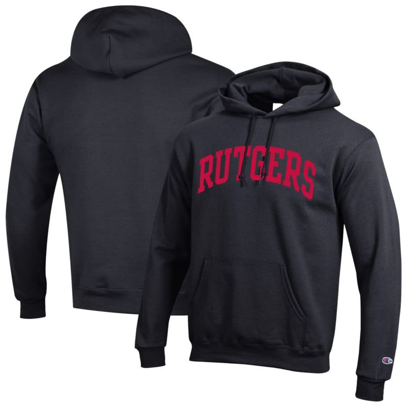 Rutgers Scarlet Knights NCAA Rutgers Knights Basic Arch Fleece Pullover Hoodie