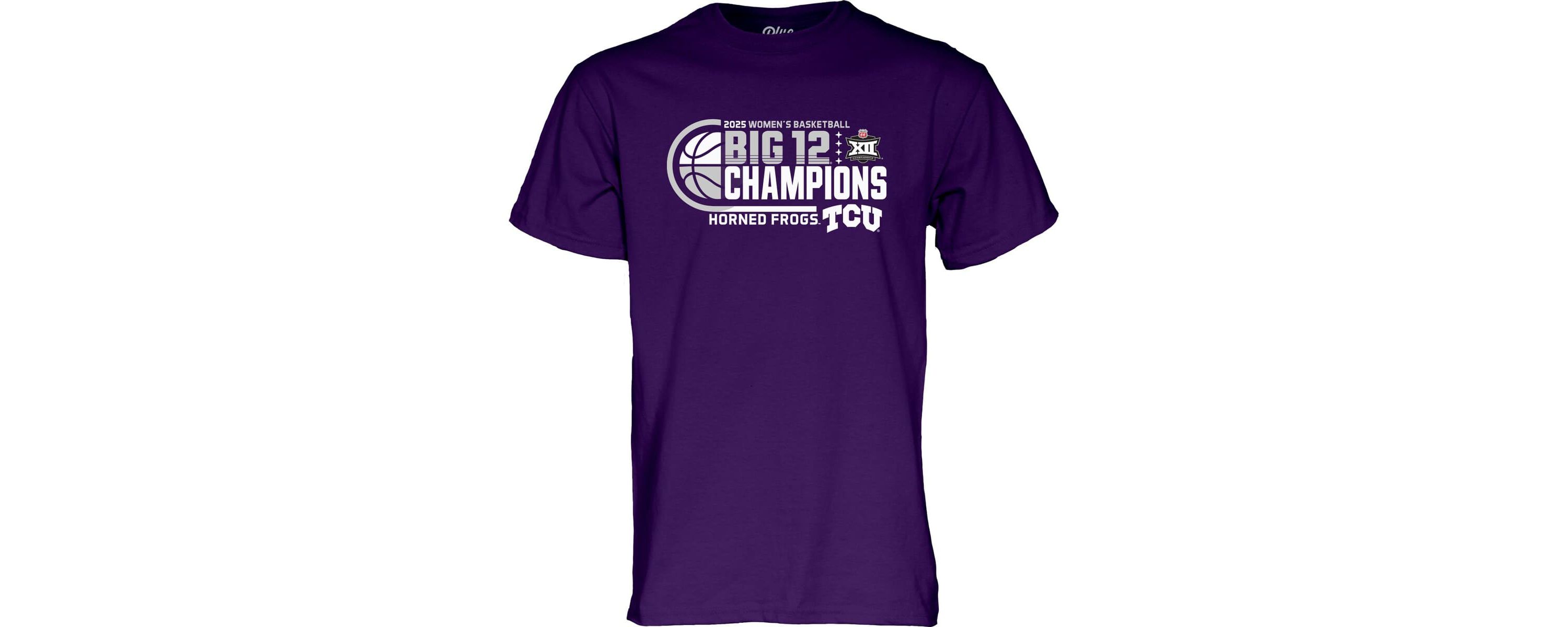 NCAA TCU Horned Frogs 2025 Big 12 Basketball Conference Tournament s Locker Room T-Shirt
