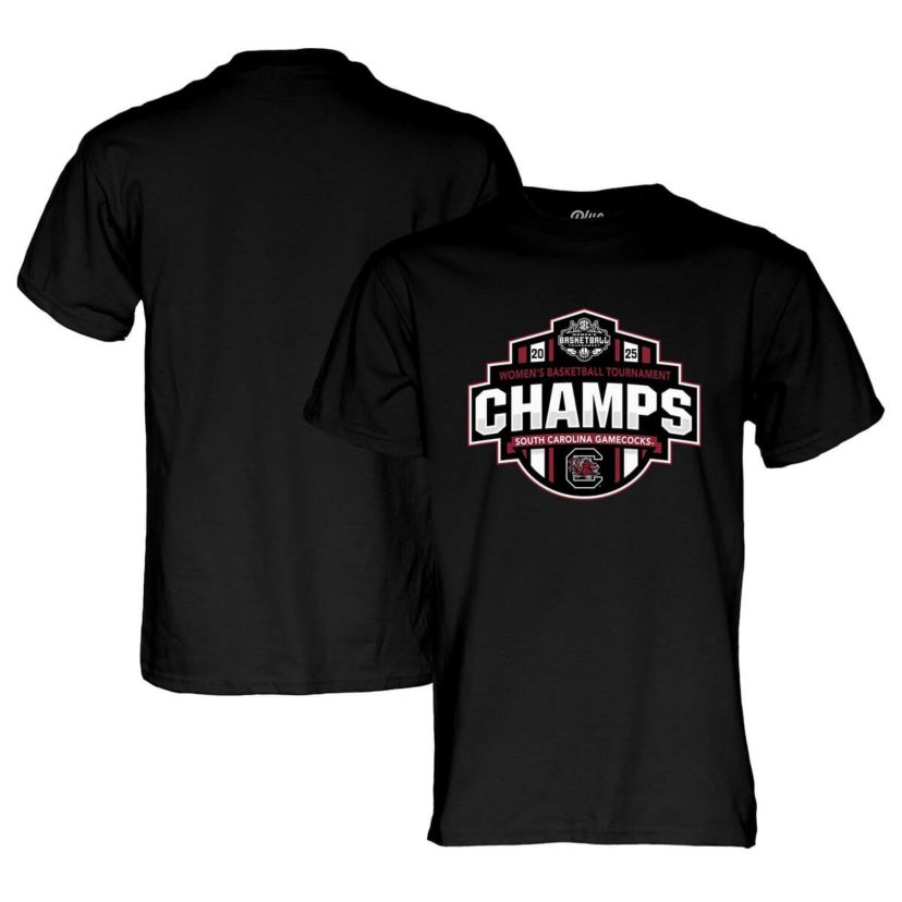 NCAA South Carolina Gamecocks 2025 SEC Basketball Conference Tournament s Locker Room T-Shirt