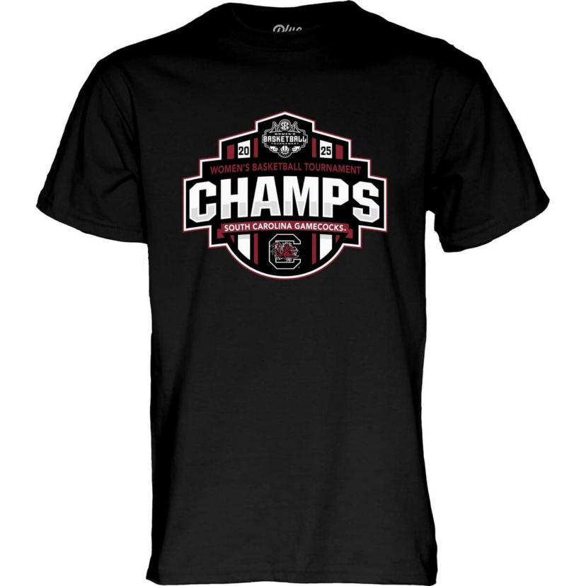 NCAA South Carolina Gamecocks 2025 SEC Basketball Conference Tournament s Locker Room T-Shirt