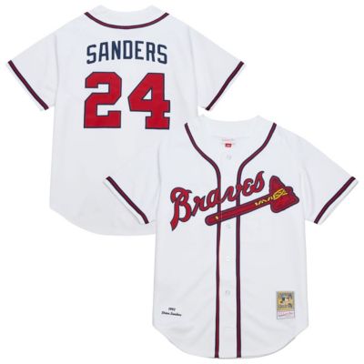 Mitchell & Ness Men's MLB Deion Sanders Atlanta Braves Cooperstown Collection 1992 Authentic Jersey