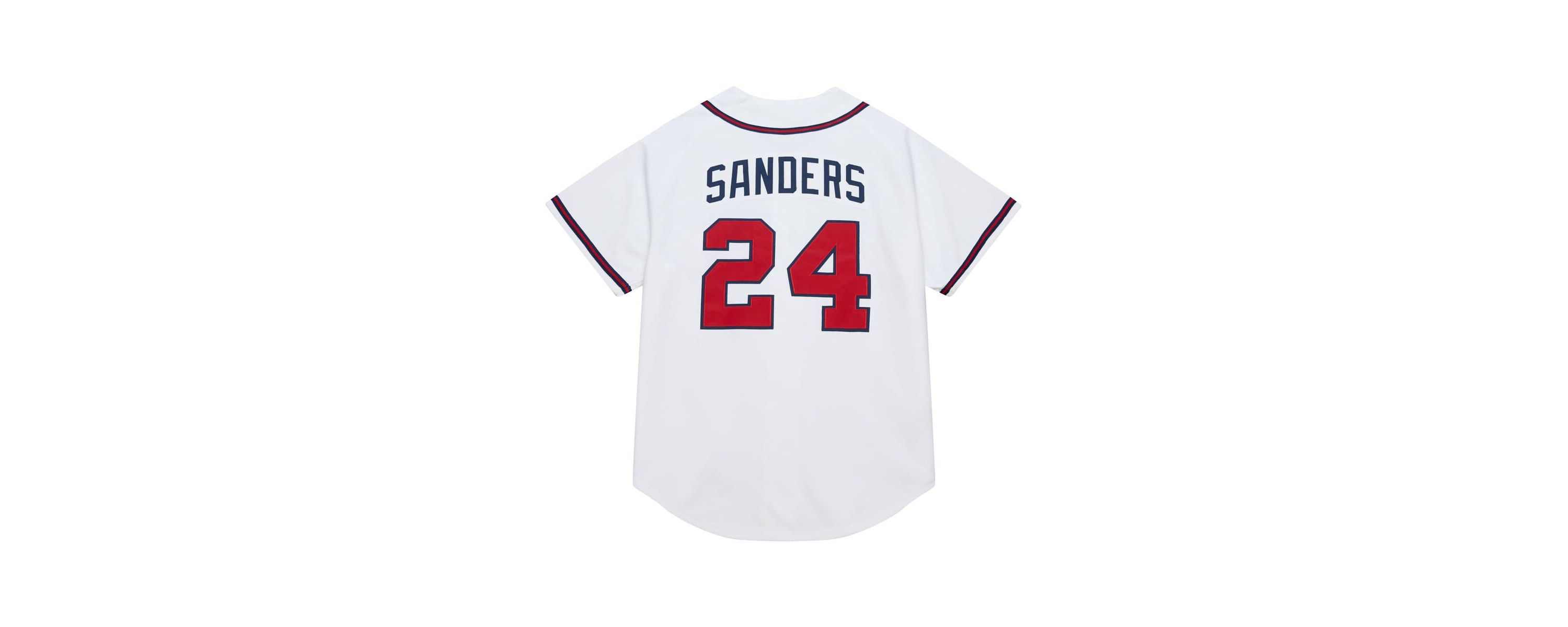 MLB Deion Sanders Atlanta Braves Cooperstown Collection 1992 Authentic Jersey
