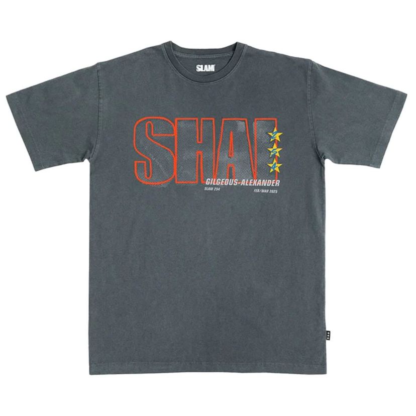 NBA Unisex SLAM Shai Gilgeous-Alexander Oklahoma City Thunder February/March 2025 Cover Graphic Remix T-Shirt