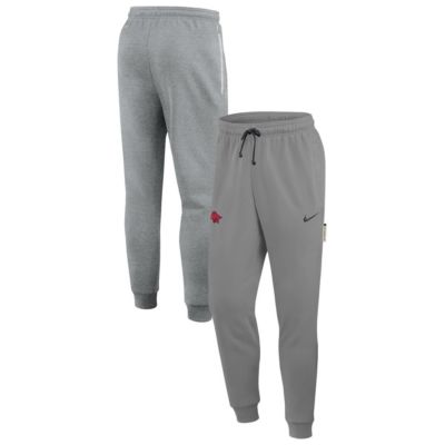Men's NCAA Nike Heather Arkansas Razorbacks Basketball Practice Dri-FIT Taper Sweatpants