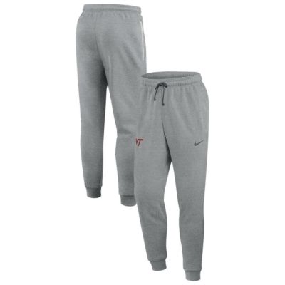 Men's NCAA Nike Heather Virginia Tech Hokies Basketball Practice Dri-FIT Taper Sweatpants