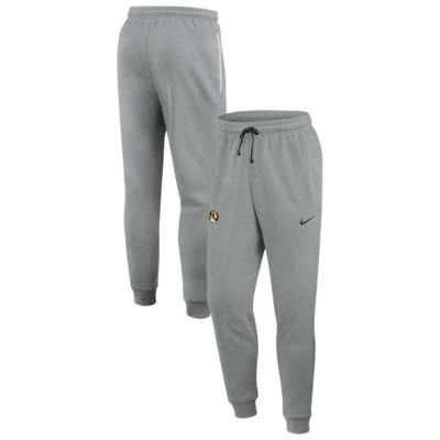 Men's NCAA Nike Heather Missouri Tigers Basketball Practice Dri-FIT Taper Sweatpants, Gray, 2XL