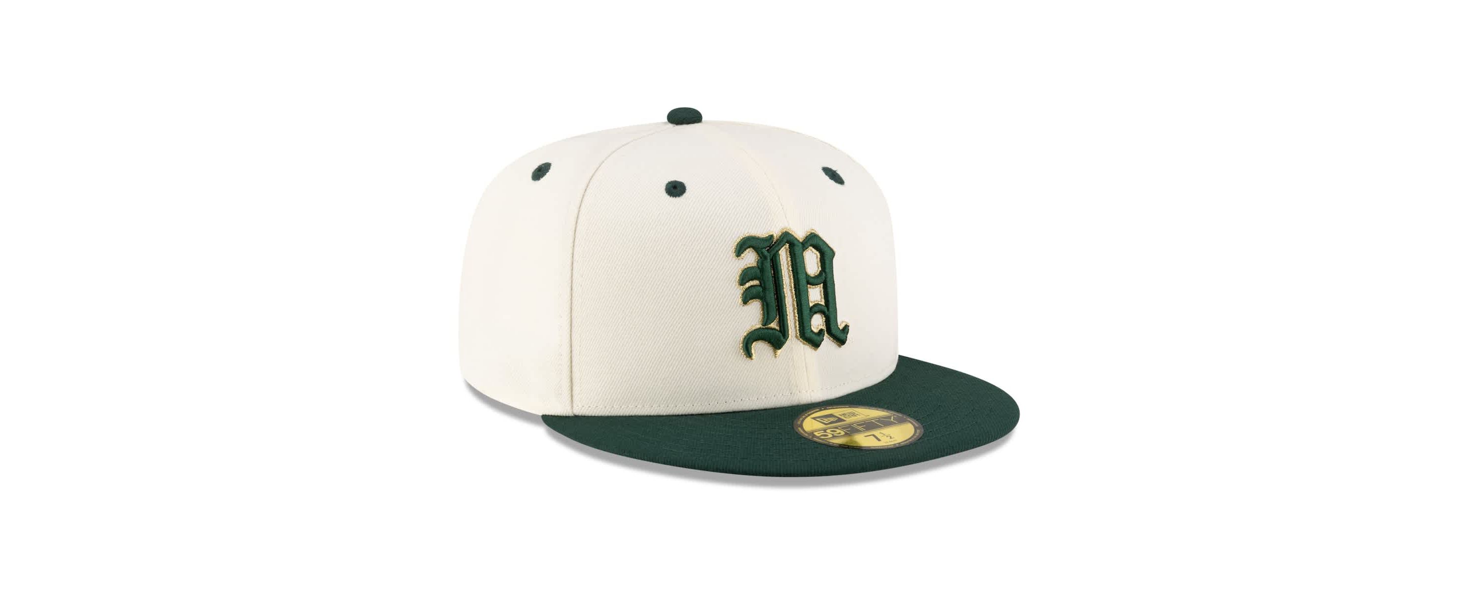 Miami (FL) Hurricanes NCAA Cream/Green Miami Hurricanes On-Field 59FIFTY Fitted Hat