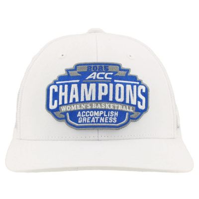 Zephyr Duke Blue Devils NCAA Unisex Duke Devils 2025 ACC Basketball Conference Tournament s Locker Room Trucker Adjustable Hat