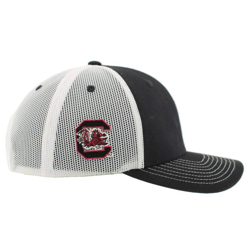 NCAA Unisex Black/White South Carolina Gamecocks 2025 SEC Basketball Conference Tournament s Locker Room Trucker Adjustable Hat