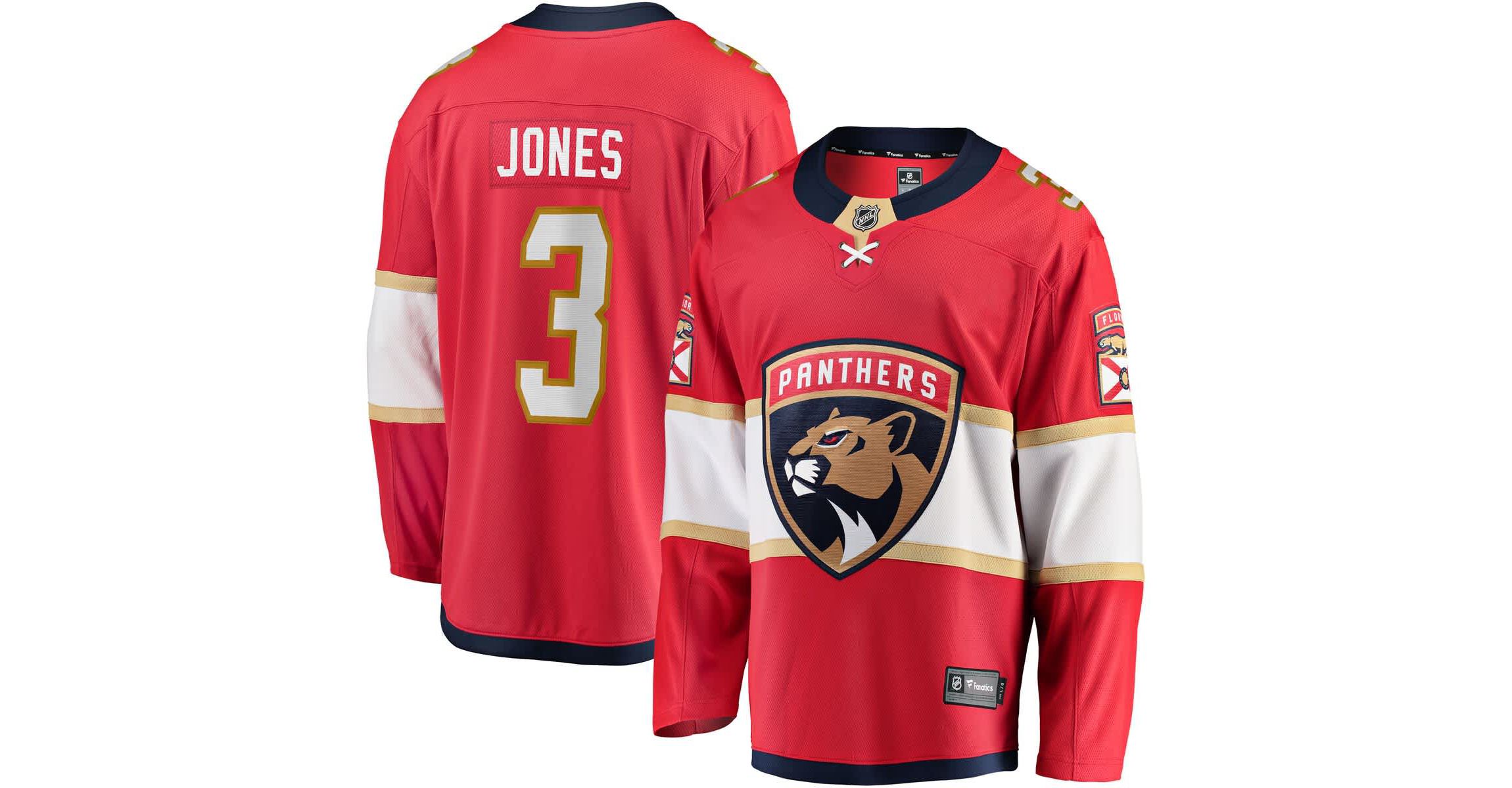 NHL Fanatics Seth Jones Florida Panthers Home Breakaway Jersey
