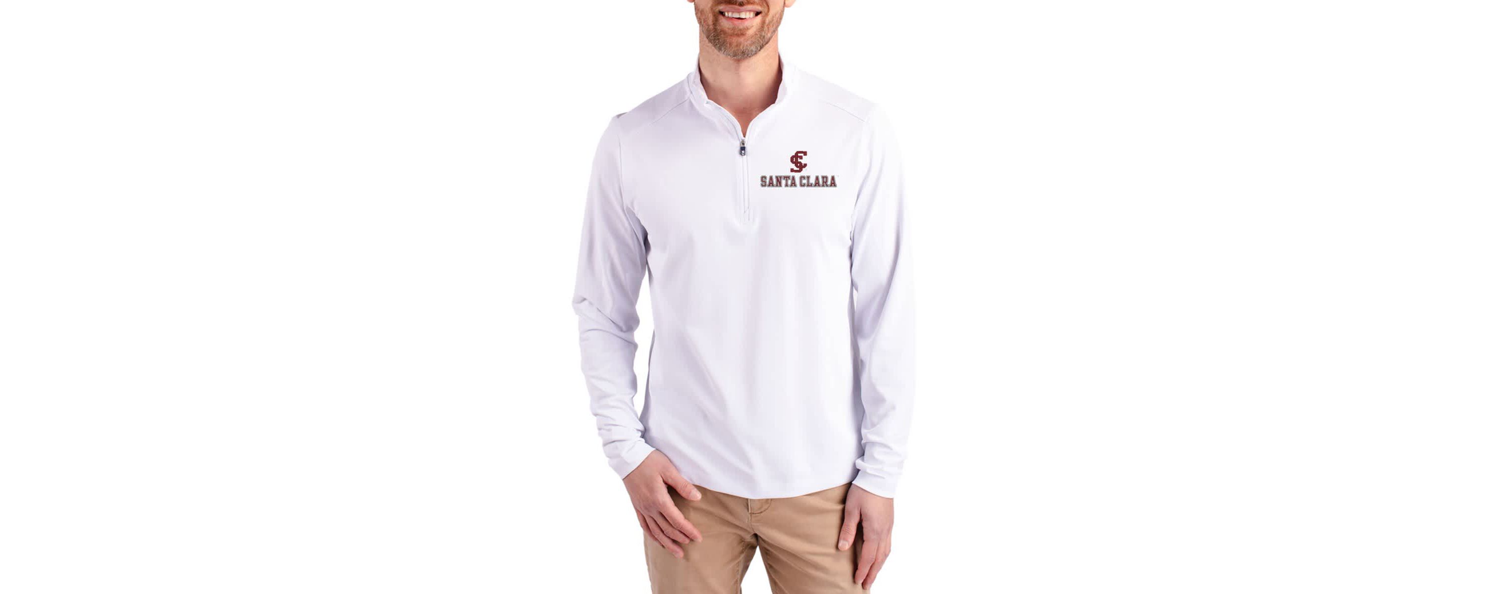 NCAA Santa Clara Broncos Virtue DryTec Quarter-Zip Pullover