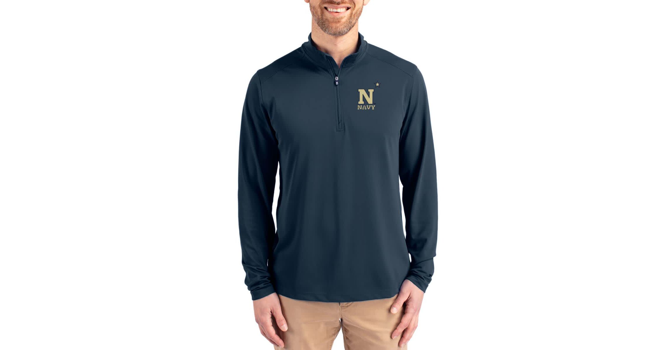 Navy Midshipmen NCAA Midshipmen Virtue DryTec Quarter-Zip Pullover