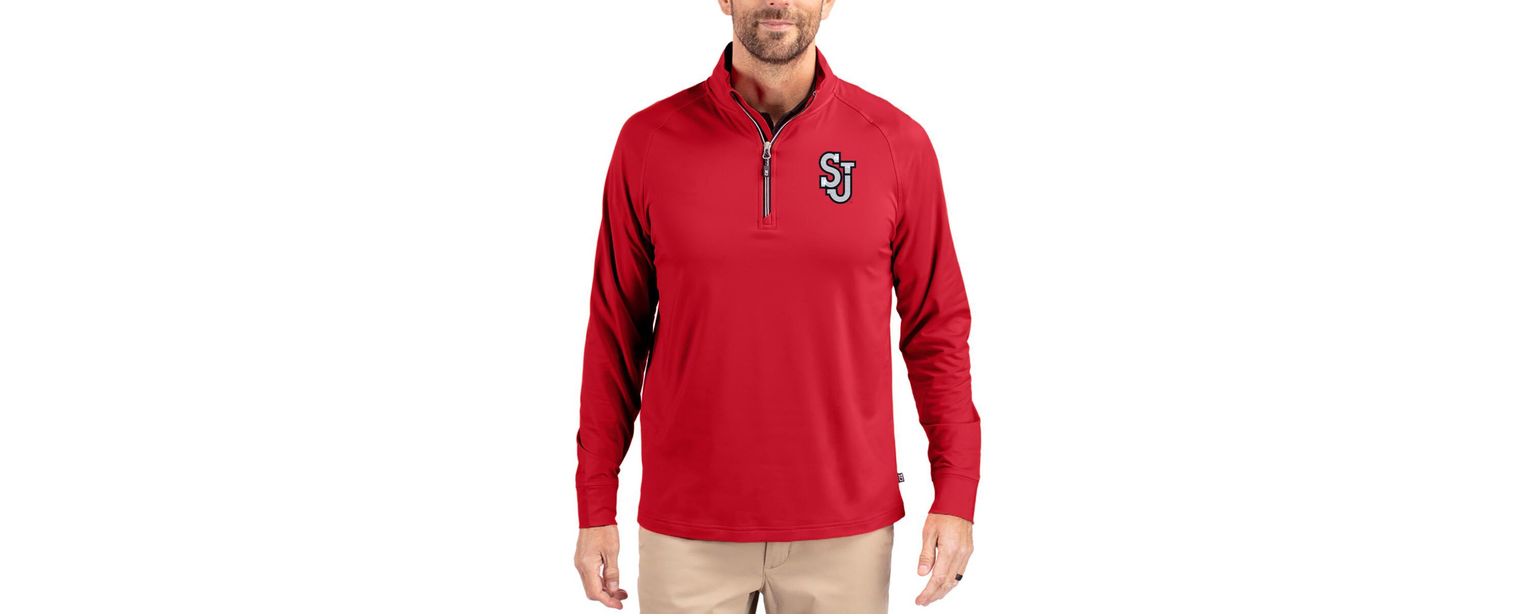St. Johns Red Storm NCAA St. Johns Storm Adapt Eco Knit Stretch Recycled Quarter-Zip Pullover