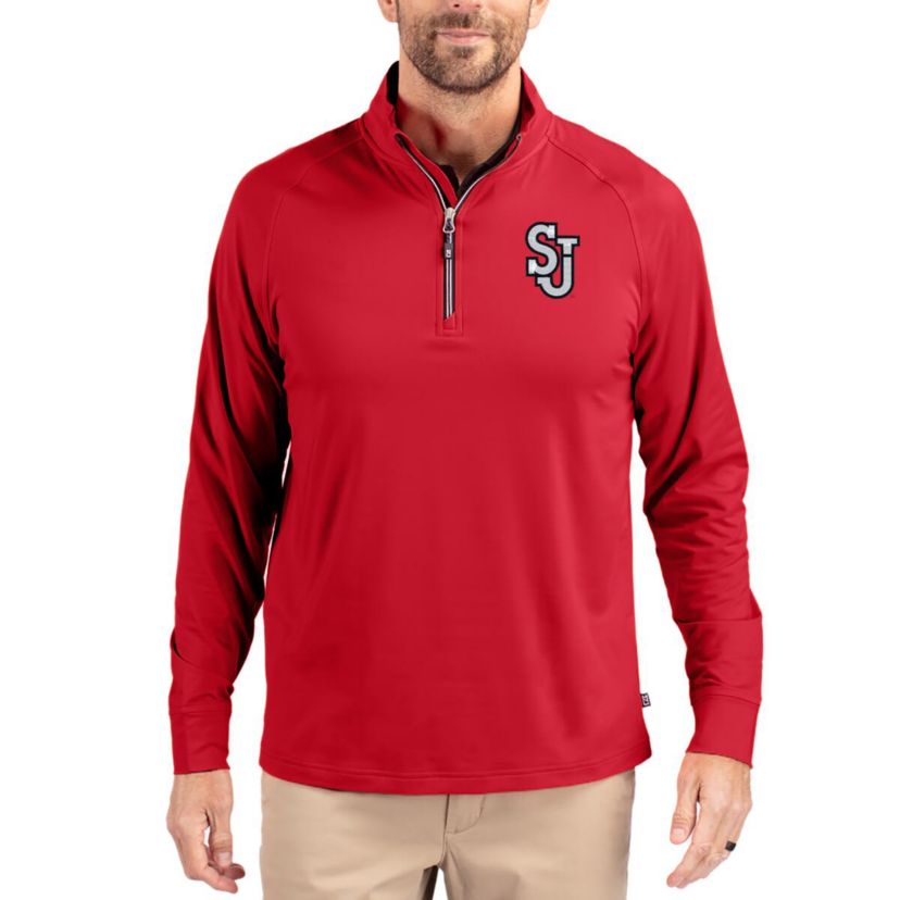 St. Johns Red Storm NCAA St. Johns Storm Adapt Eco Knit Stretch Recycled Quarter-Zip Pullover