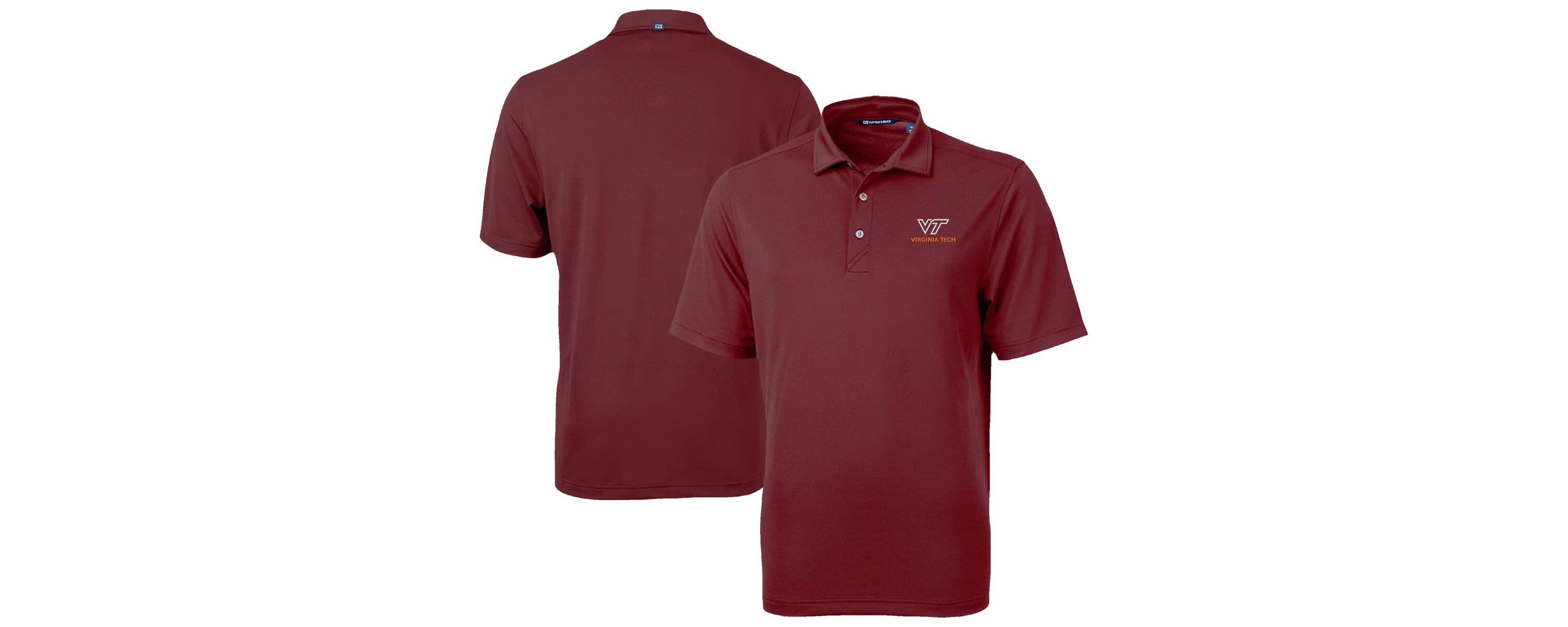 NCAA Virginia Tech Hokies Virtue Eco Pique Recycled Polo