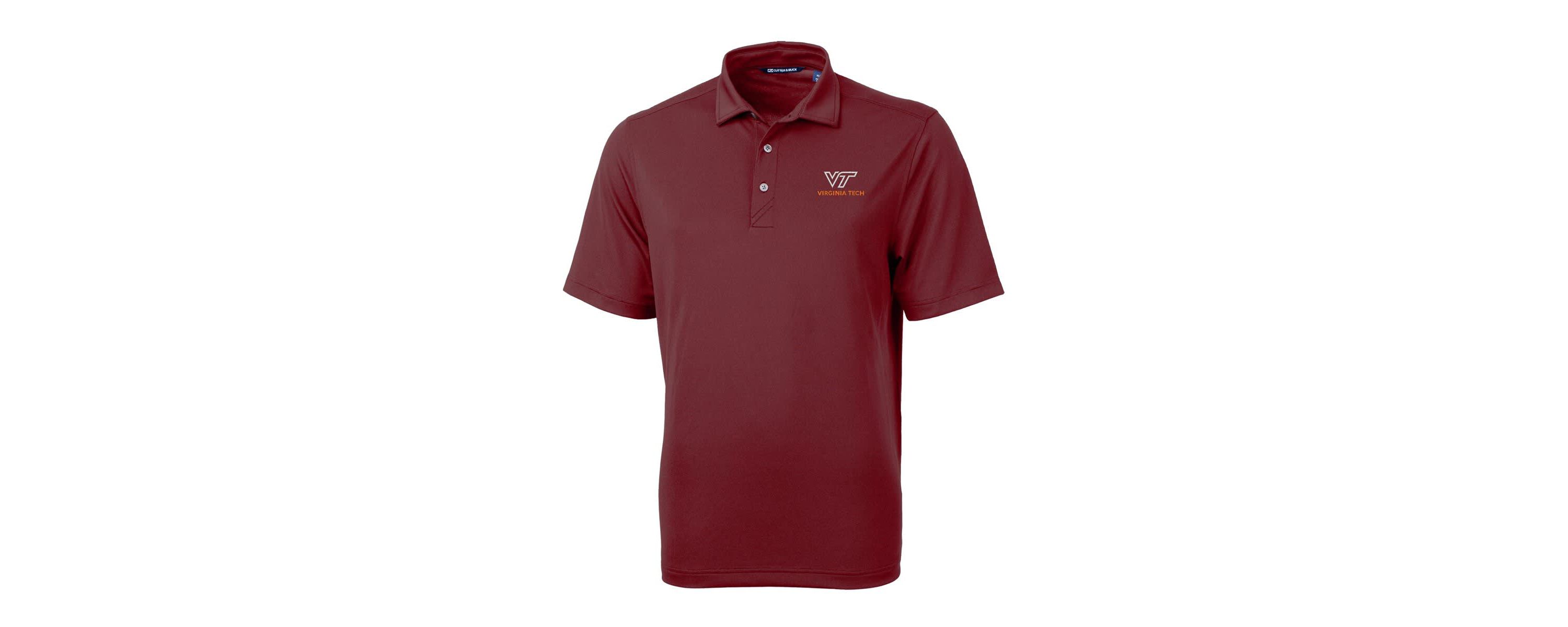 NCAA Virginia Tech Hokies Virtue Eco Pique Recycled Polo