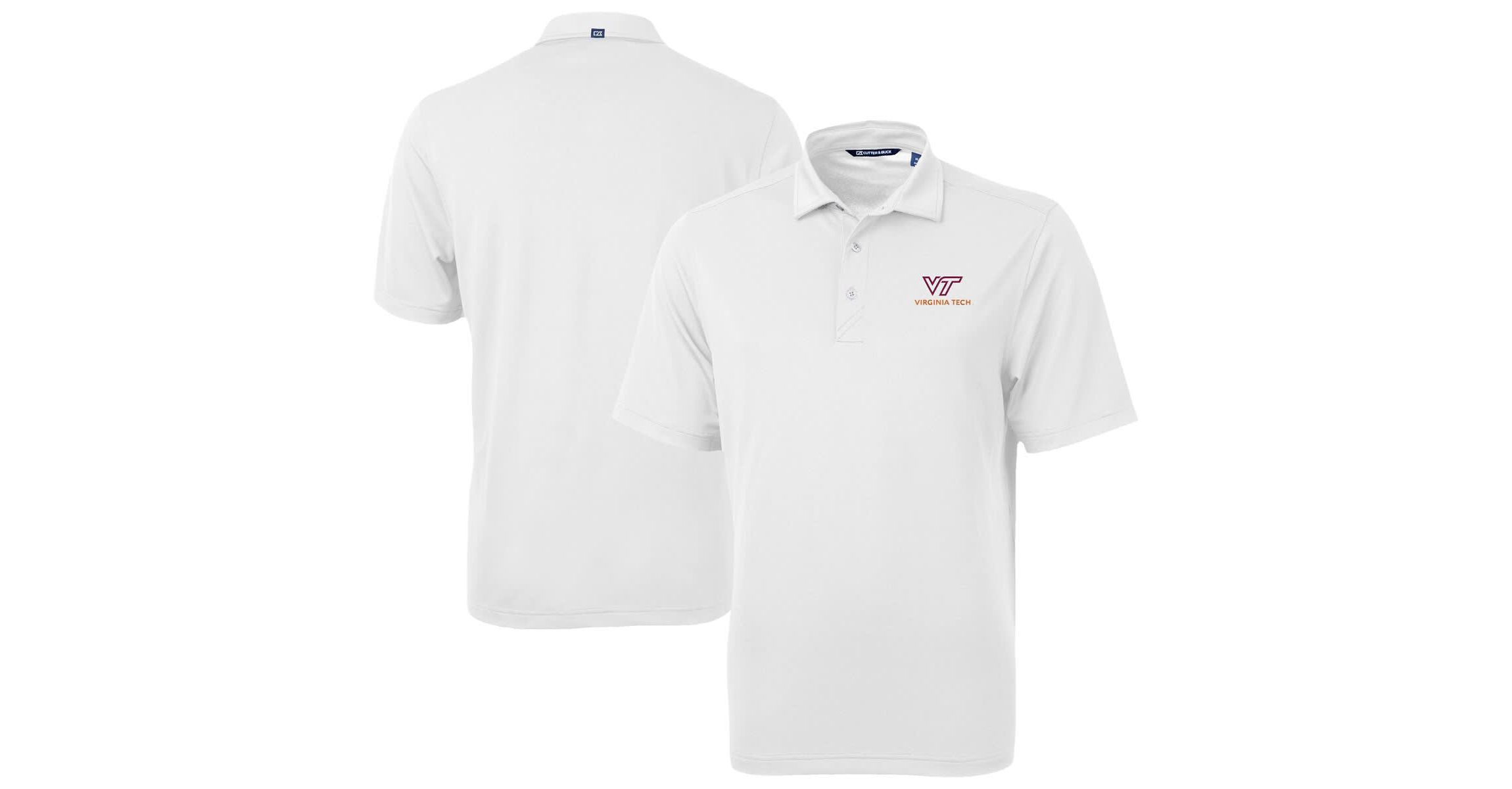 NCAA Virginia Tech Hokies Virtue Eco Pique Recycled Polo