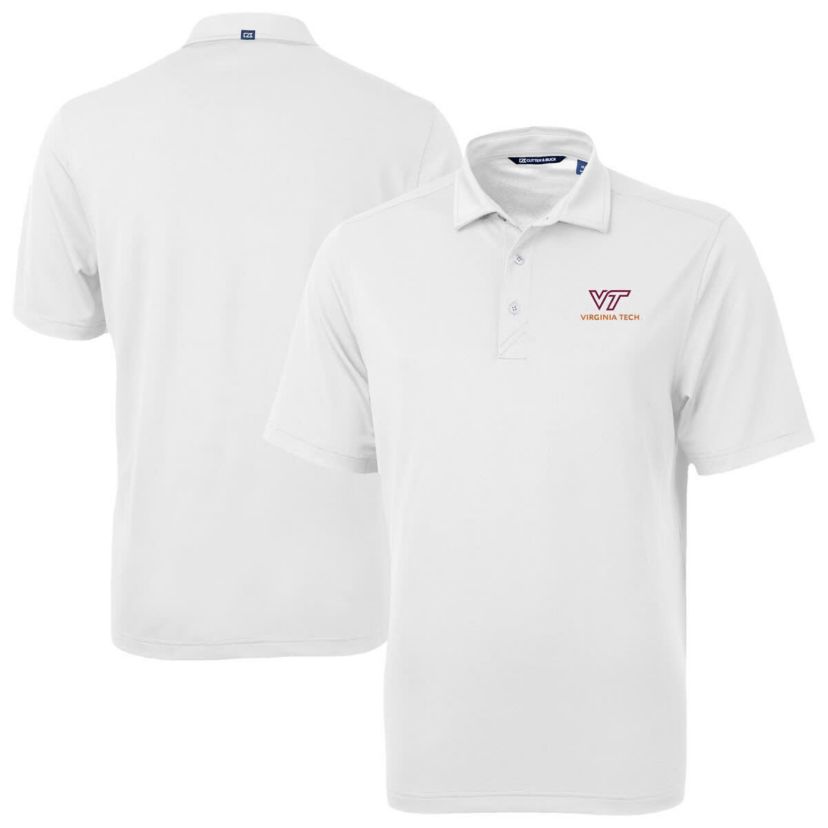 NCAA Virginia Tech Hokies Virtue Eco Pique Recycled Polo