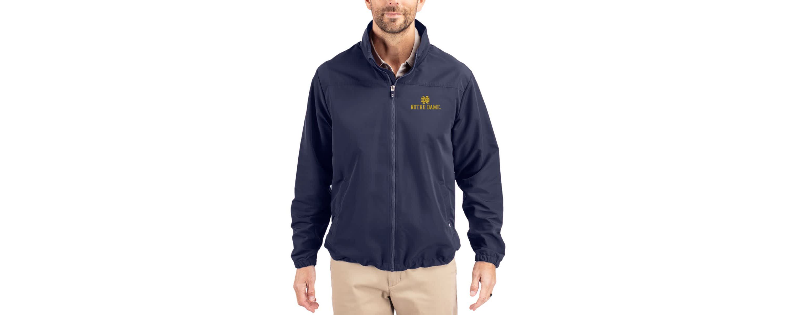NCAA Notre Dame Fighting Irish Charter Eco Recycled Full-Zip Jacket