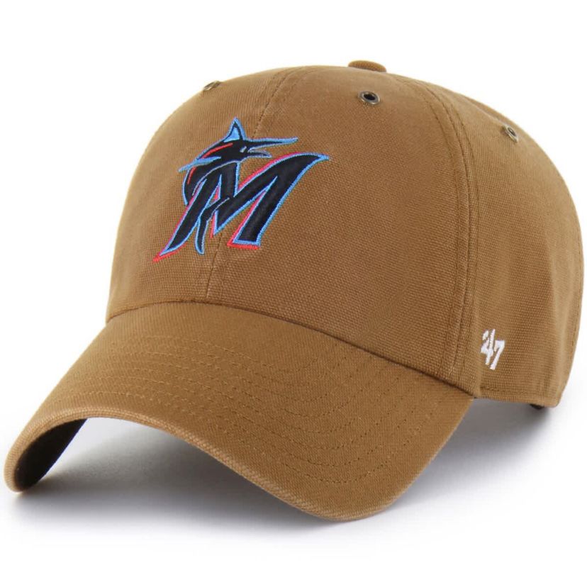 MLB Carhartt x Miami Marlins Clean Up Adjustable Hat