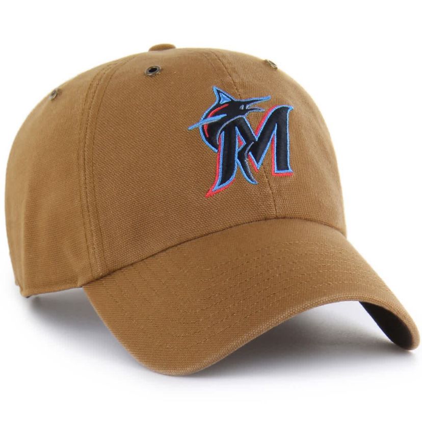 MLB Carhartt x Miami Marlins Clean Up Adjustable Hat