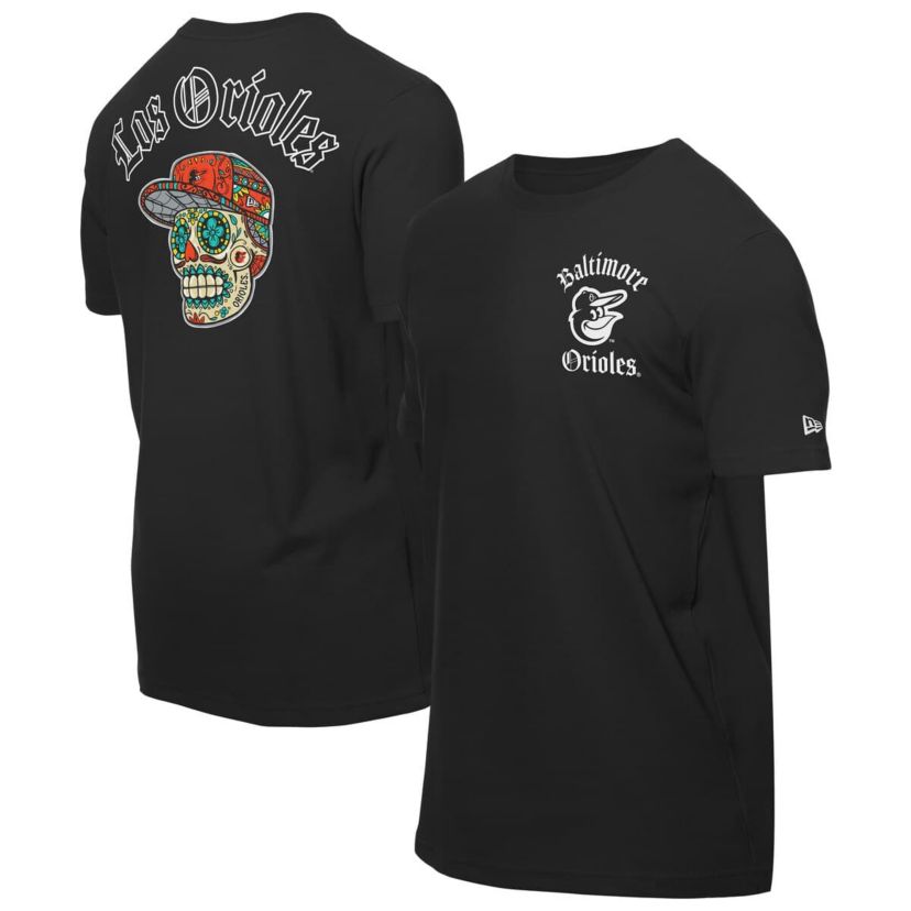 MLB Baltimore Orioles Sugar Skulls T-Shirt