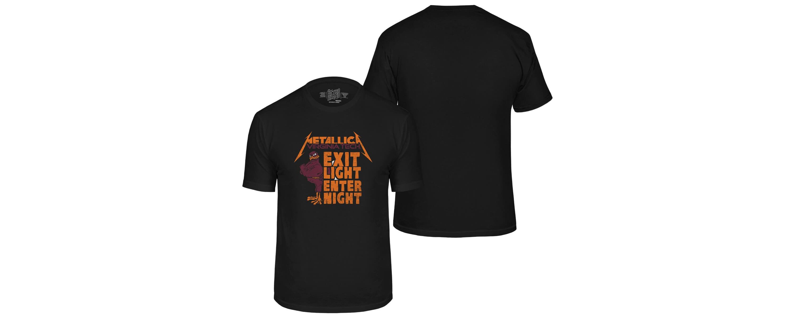 NCAA Virginia Tech Hokies Metallica Retro T-Shirt