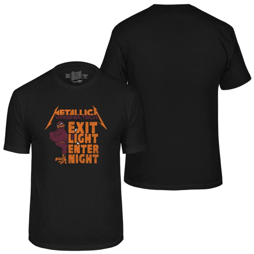 NCAA Virginia Tech Hokies Metallica Retro T-Shirt
