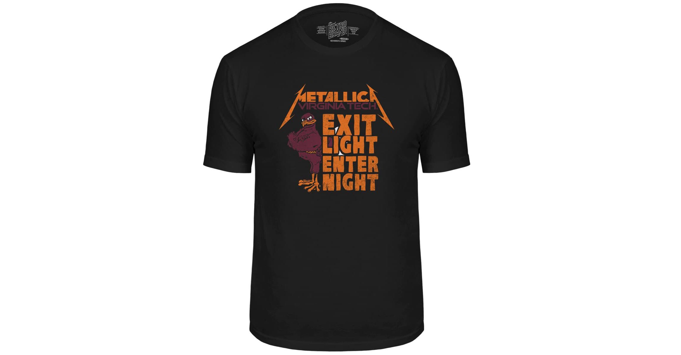 NCAA Virginia Tech Hokies Metallica Retro T-Shirt