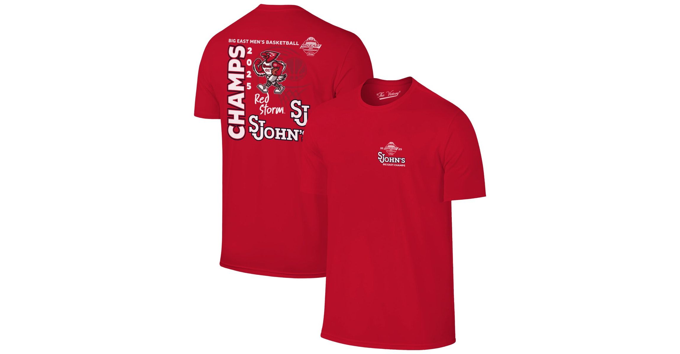 St. Johns Red Storm NCAA St. Johns Storm 2025 Big East Basketball Conference Tournament s T-Shirt