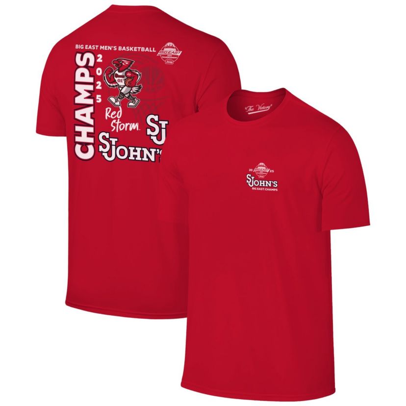 St. Johns Red Storm NCAA St. Johns Storm 2025 Big East Basketball Conference Tournament s T-Shirt