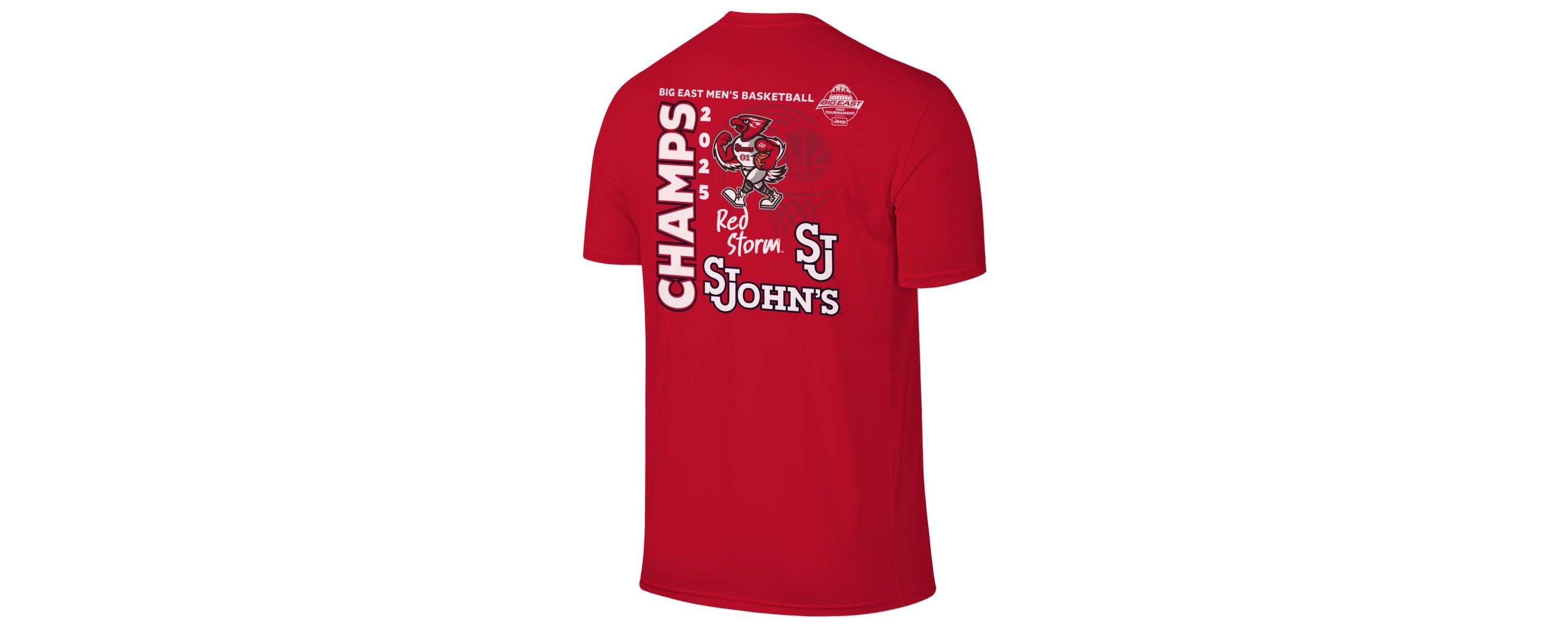 St. Johns Red Storm NCAA St. Johns Storm 2025 Big East Basketball Conference Tournament s T-Shirt