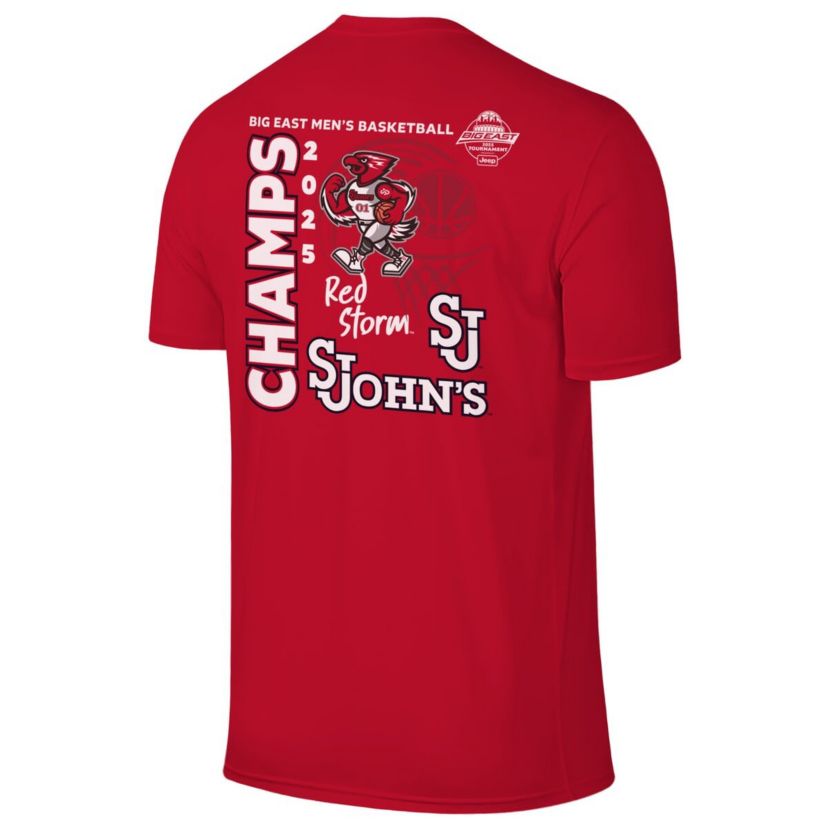 St. Johns Red Storm NCAA St. Johns Storm 2025 Big East Basketball Conference Tournament s T-Shirt