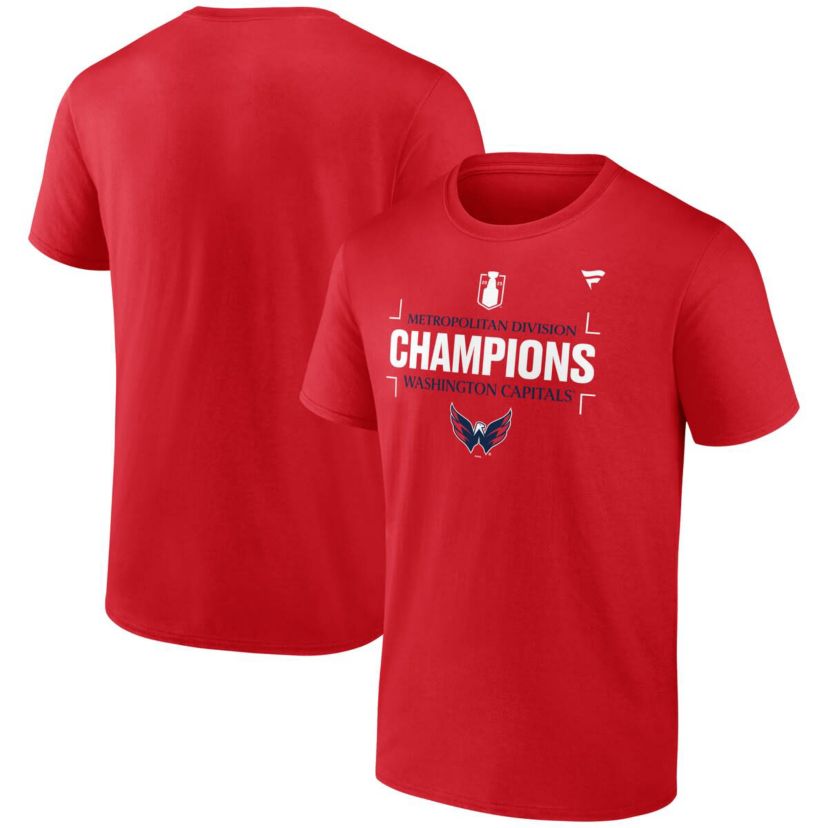 NHL Fanatics Washington Capitals 2025 Metropolitan Division s T-Shirt