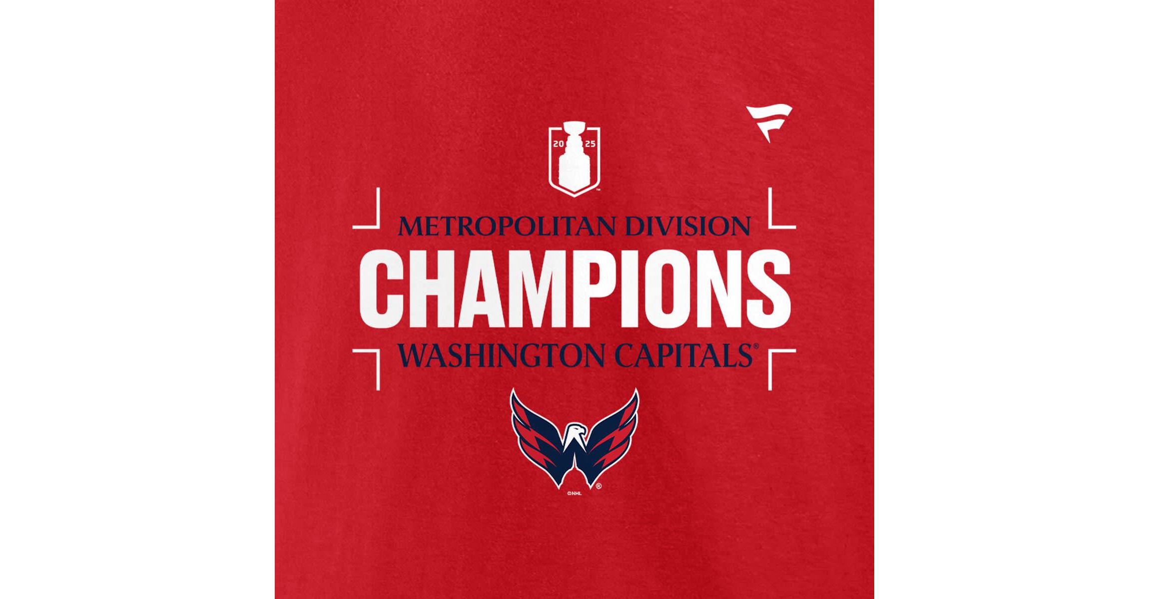 NHL Fanatics Washington Capitals 2025 Metropolitan Division s T-Shirt