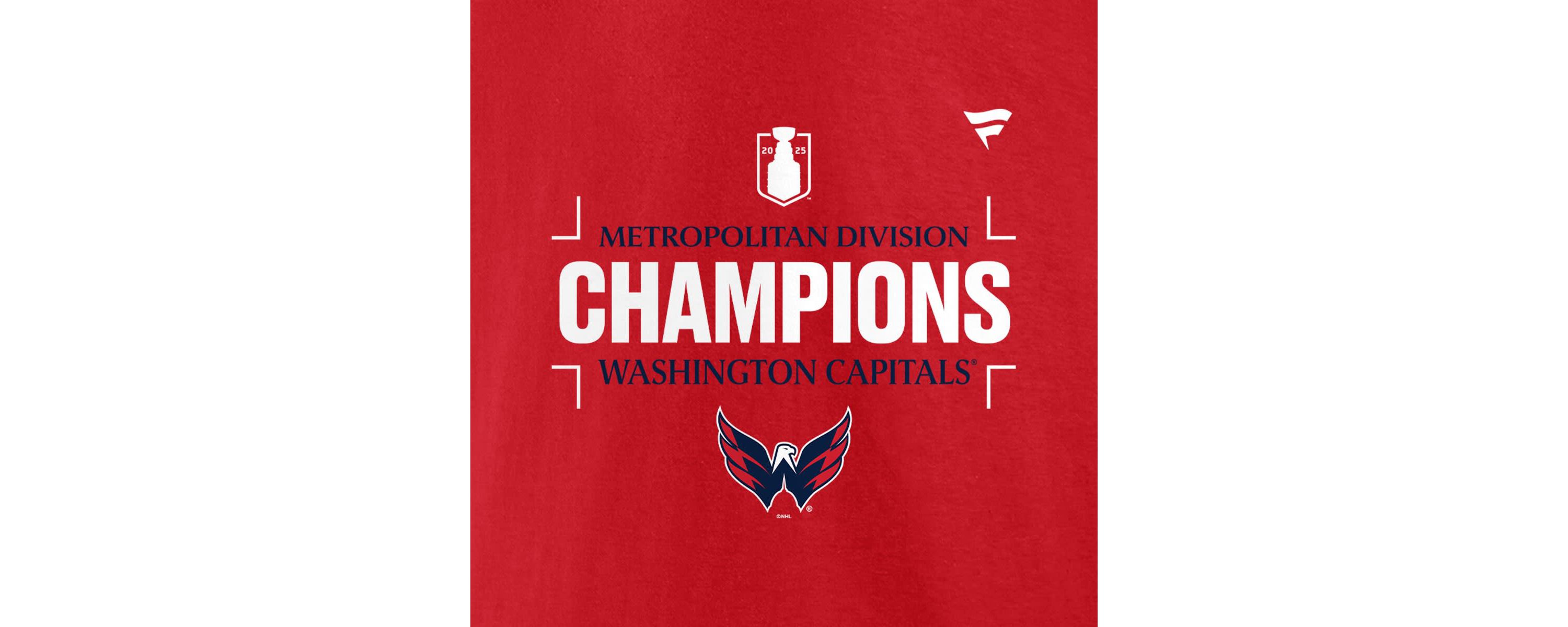 NHL Fanatics Washington Capitals 2025 Metropolitan Division s T-Shirt