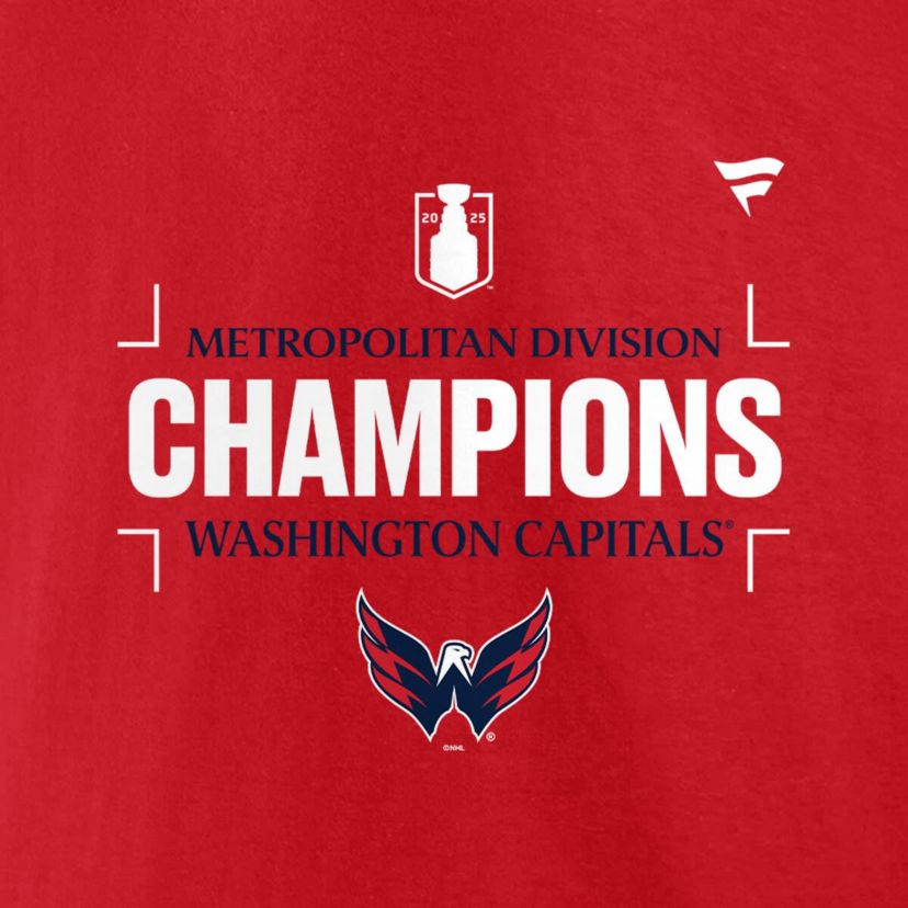 NHL Fanatics Washington Capitals 2025 Metropolitan Division s T-Shirt