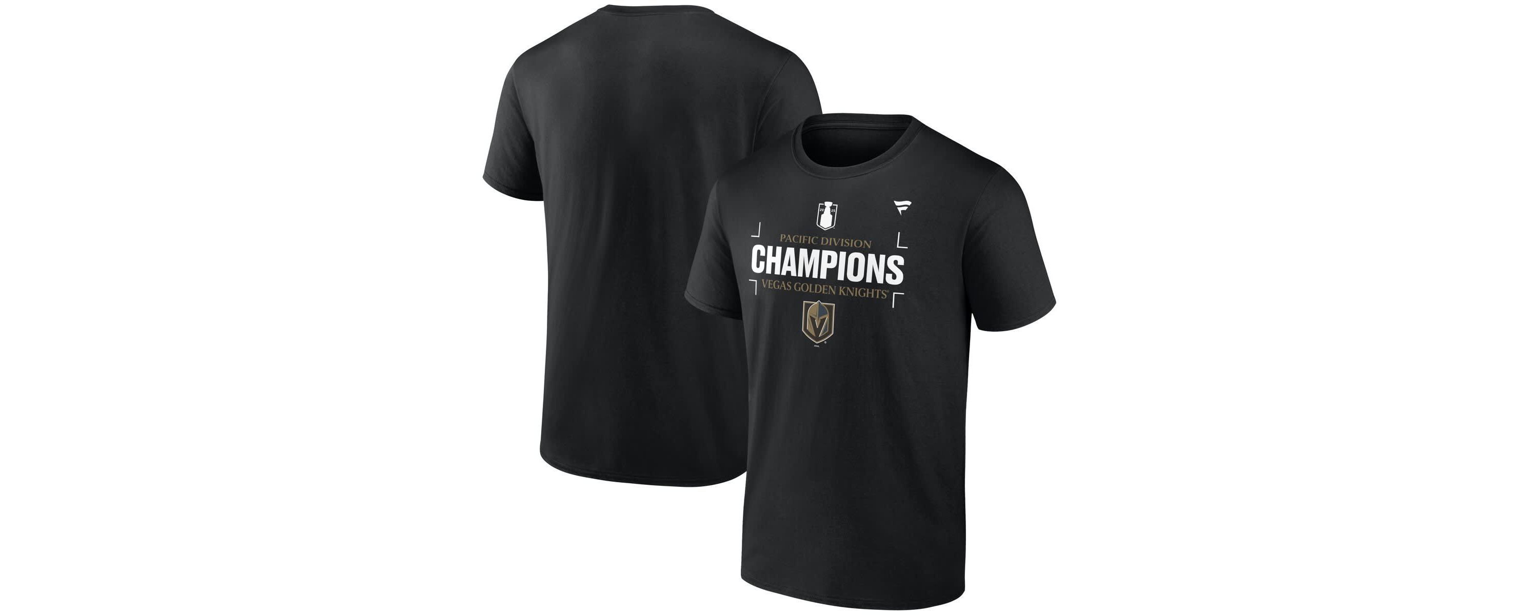 NHL Fanatics Vegas Golden Knights 2025 Pacific Division s T-Shirt