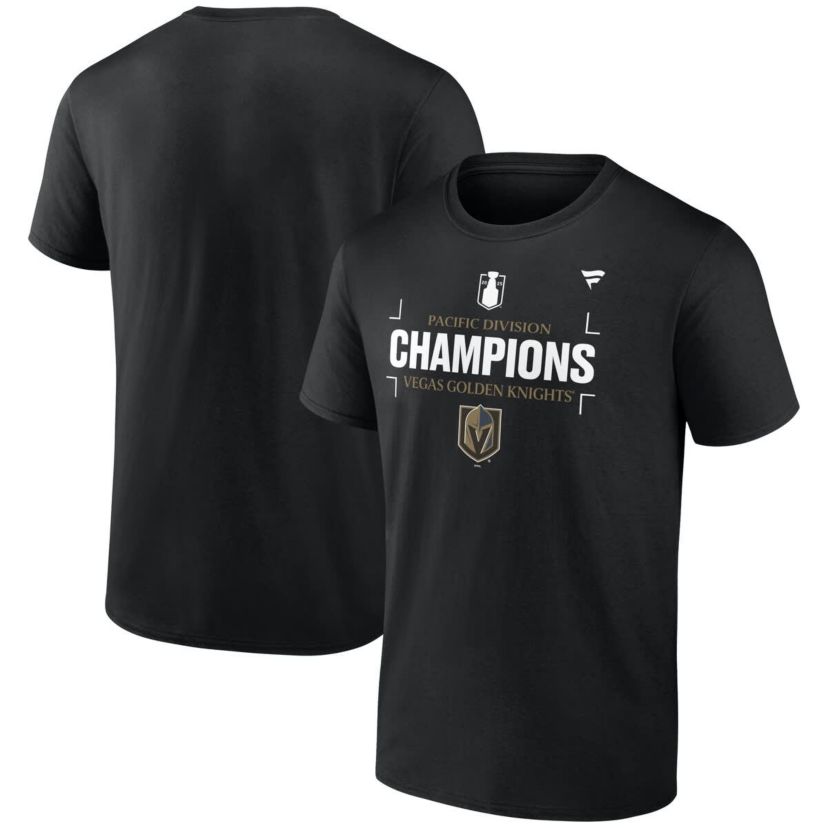 NHL Fanatics Vegas Golden Knights 2025 Pacific Division s T-Shirt