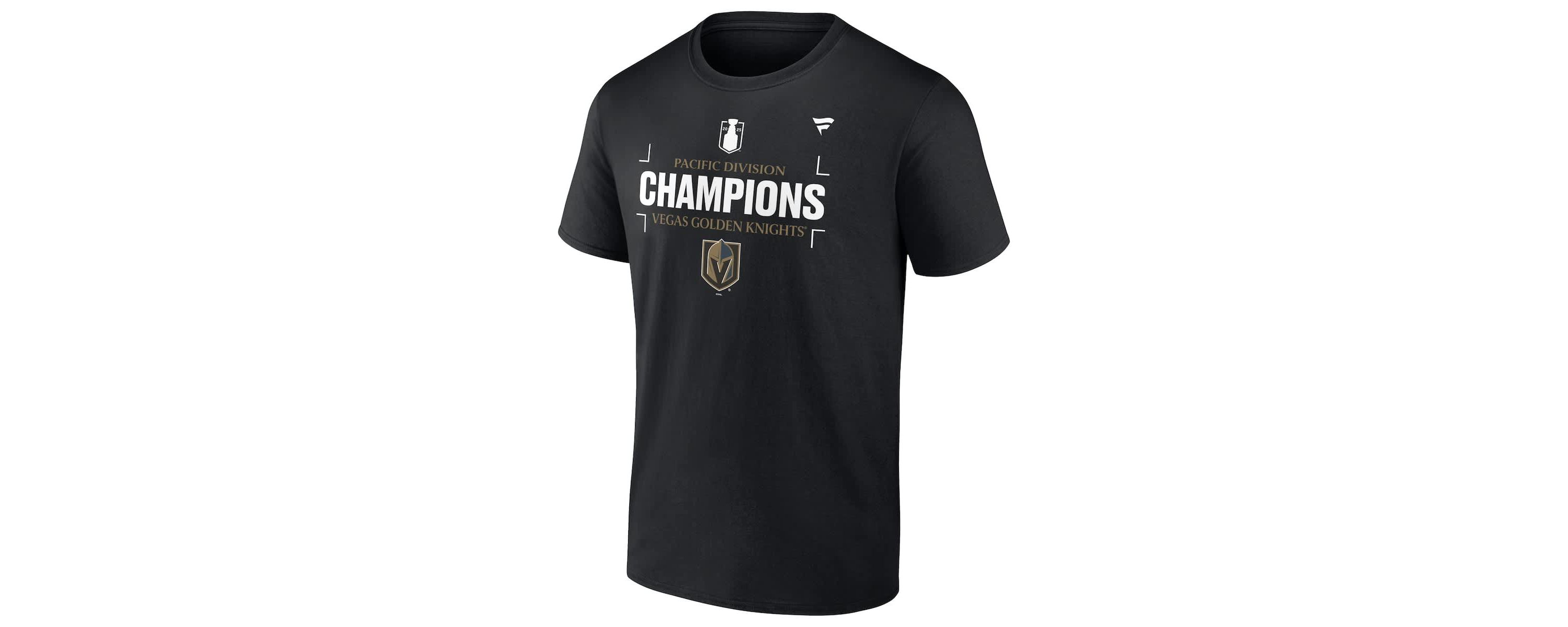 NHL Fanatics Vegas Golden Knights 2025 Pacific Division s T-Shirt