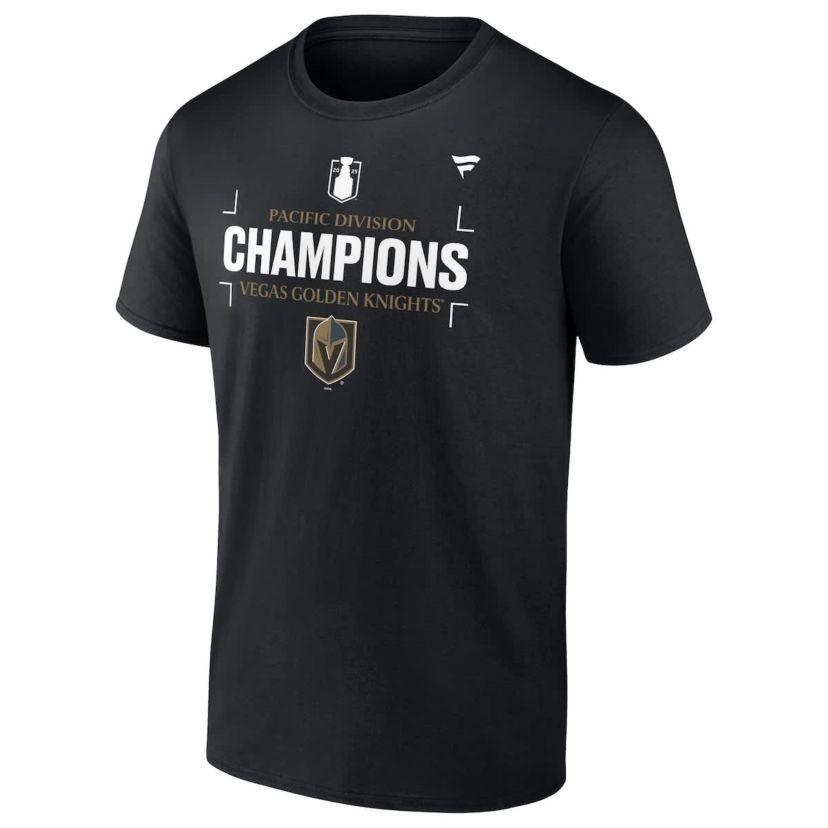 NHL Fanatics Vegas Golden Knights 2025 Pacific Division s T-Shirt
