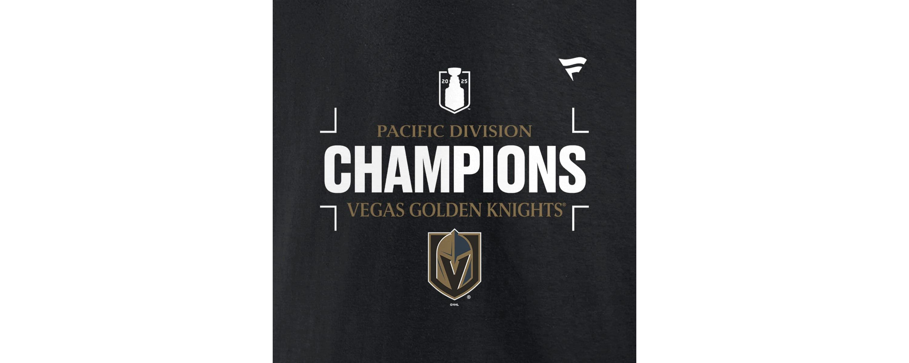 NHL Fanatics Vegas Golden Knights 2025 Pacific Division s T-Shirt
