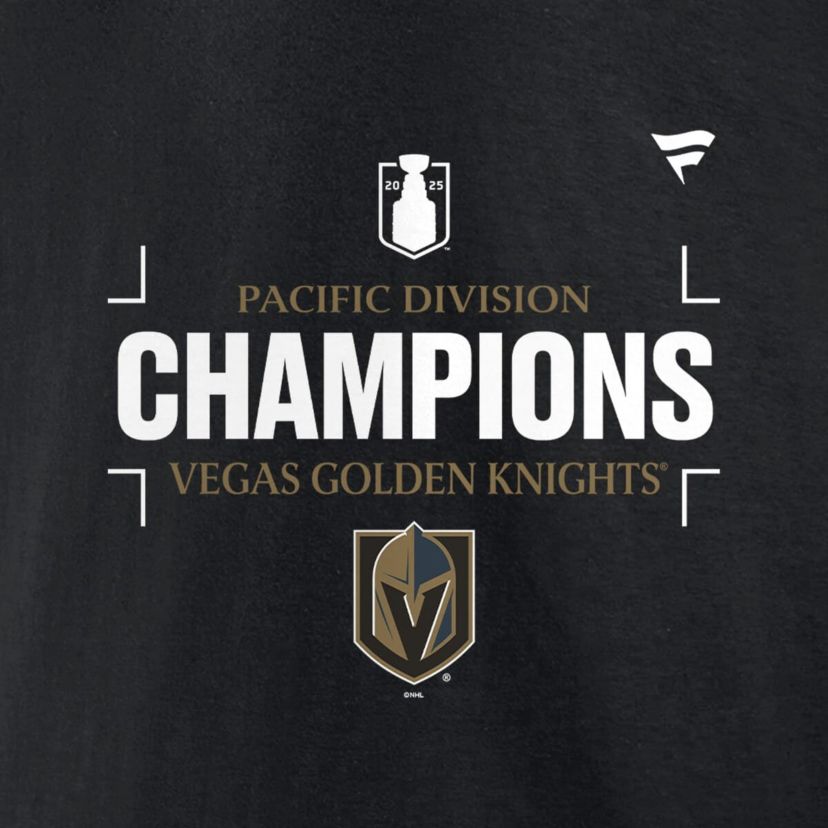 NHL Fanatics Vegas Golden Knights 2025 Pacific Division s T-Shirt