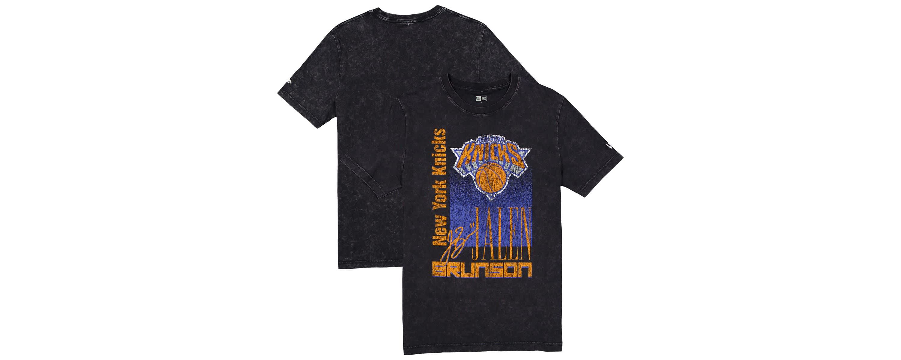 NBA Jalen Brunson New York Knicks Full Court Press Mineral Wash Player T-Shirt