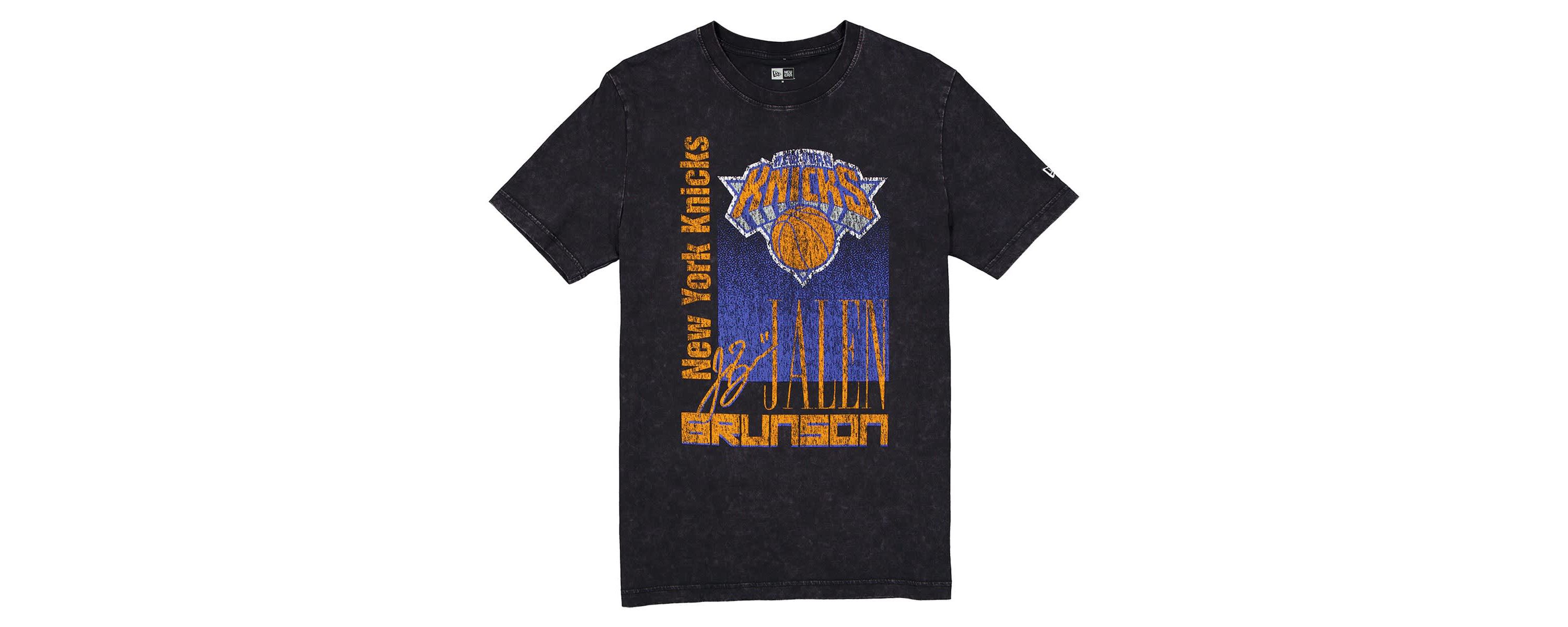NBA Jalen Brunson New York Knicks Full Court Press Mineral Wash Player T-Shirt